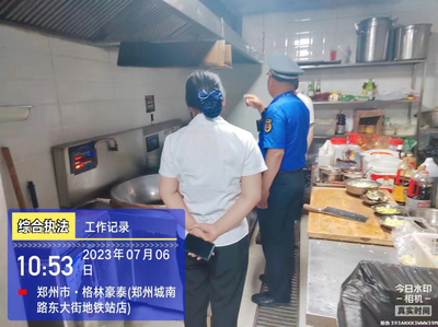 東大街街道辦事處 嚴抓餐飲油煙治理，用心優化人居環境